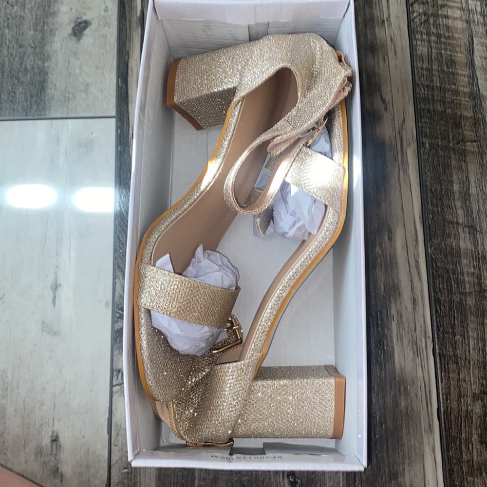 Gold Sparkly Heels